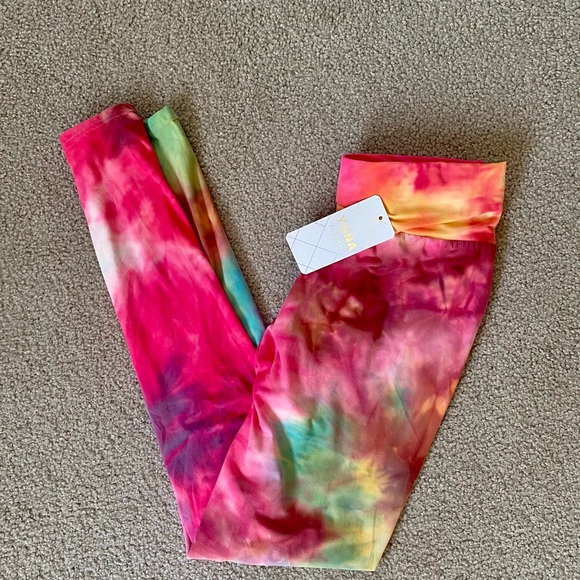 Tie Dye Leggings Womens SZ SM/MED Yoga Pants - Picture 7 of 10